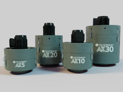 Filtermist新型号AX5油雾收集器现已加入AX系列